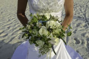 Gallery Alabama Beach Wedding and Reception Planner Beach Wedding Custom Cream Bouquet Big Day Weddings Big Day Weddings