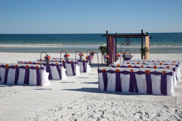 Sand Dollar Beach Wedding Package Sand Dollar Purple Big Day Weddings