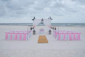 By Color Alabama Beach Wedding and Reception Planner Vintage Light Pink 1 Big Day Weddings